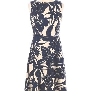 A-line Black and white dress